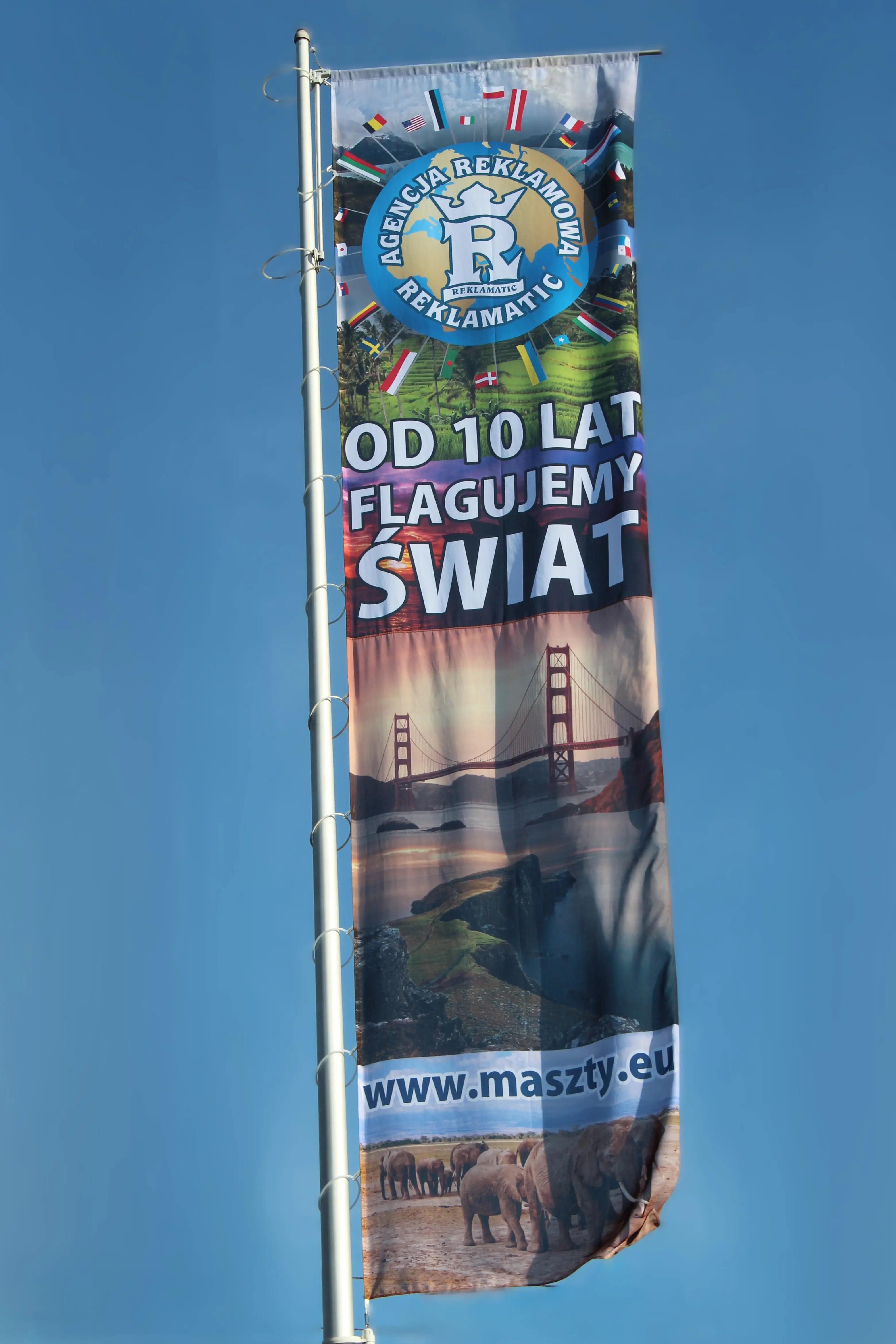 Flagi polskie biało-czerwone